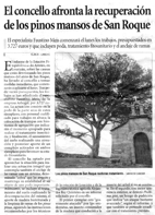 O concello afronta a recuperacin dos pieiros mansos de San Roque