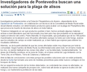 Investigadores de Pontevedra buscan una solucin para la plaga de alisos